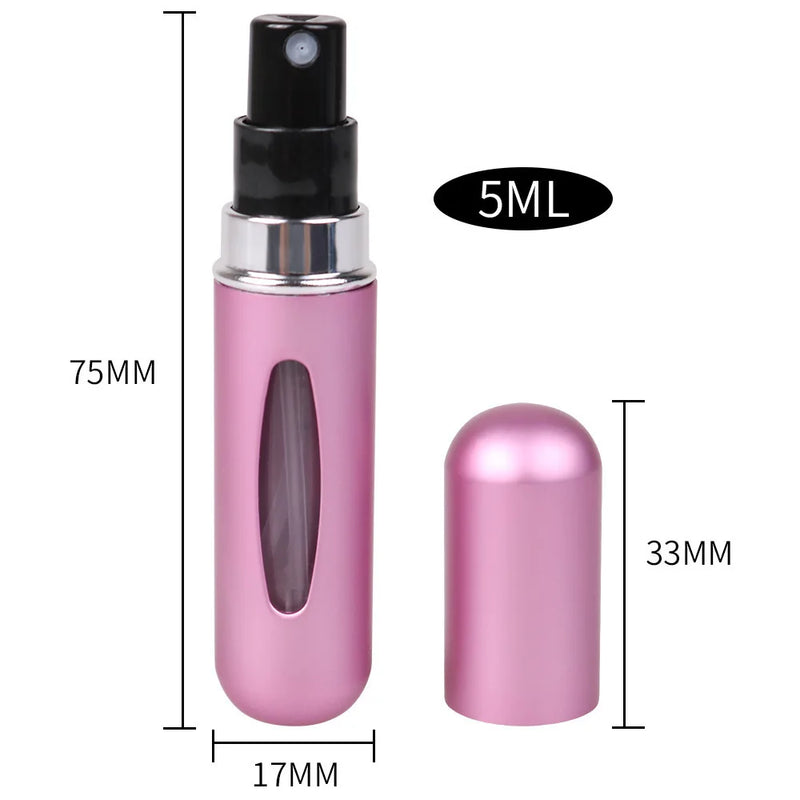 Mini Frasco Portátil Para Perfume Capacidade 5ml Recarregável