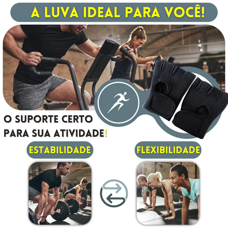 Luva de Academia Musculação Treino Masculina e Feminina